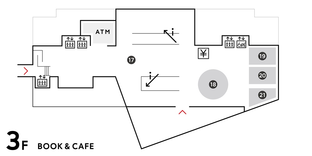 枚方T-SITE3階のフロアマップ
